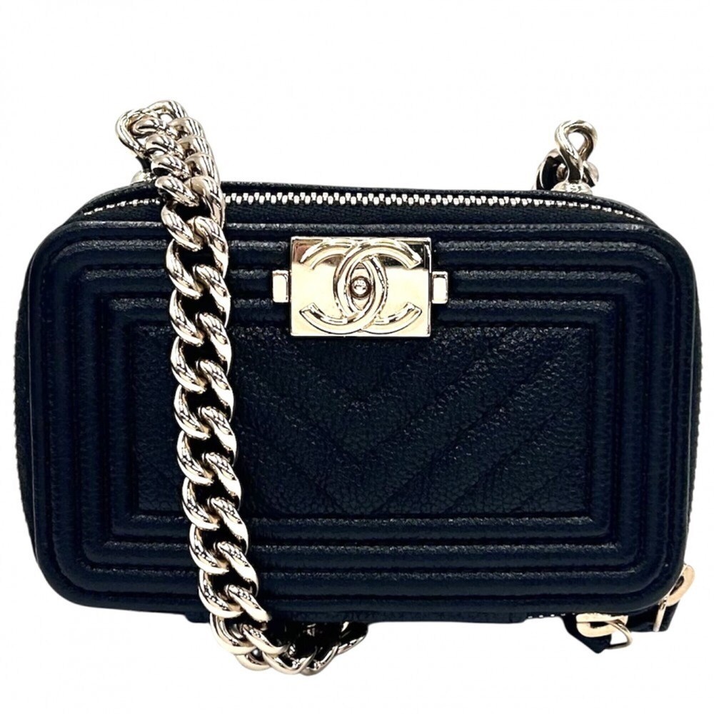 Chanel shoulder bag for women, Boy coin purse, mini chain bag, cross-body pou...